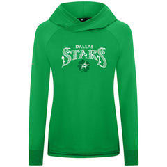 Dallas Stars Levelwear Women's St. Patrick's Day Slender Raglan Hoodie Sale