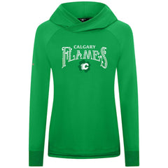 Calgary Flames Levelwear Women's St. Patrick's Day Slender Raglan Hoodie Outlet