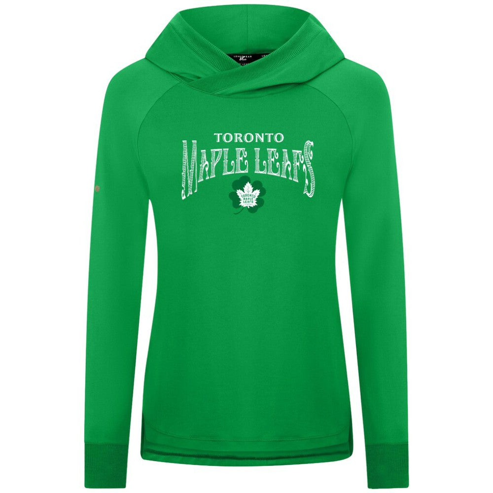Toronto Maple Leafs Levelwear Women's St. Patrick's Day Slender Raglan Hoodie Online