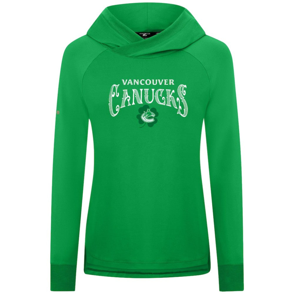 Vancouver Canucks Levelwear Women's St. Patrick's Day Slender Raglan Hoodie Online
