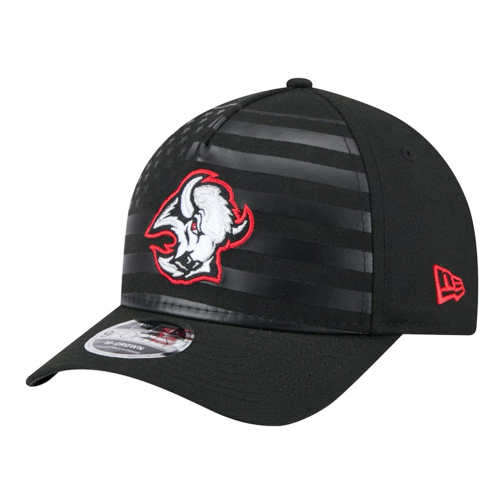 Buffalo Sabres New Era Game Day Stealth Flag 9FORTY A-Frame Adjustable Hat Discount