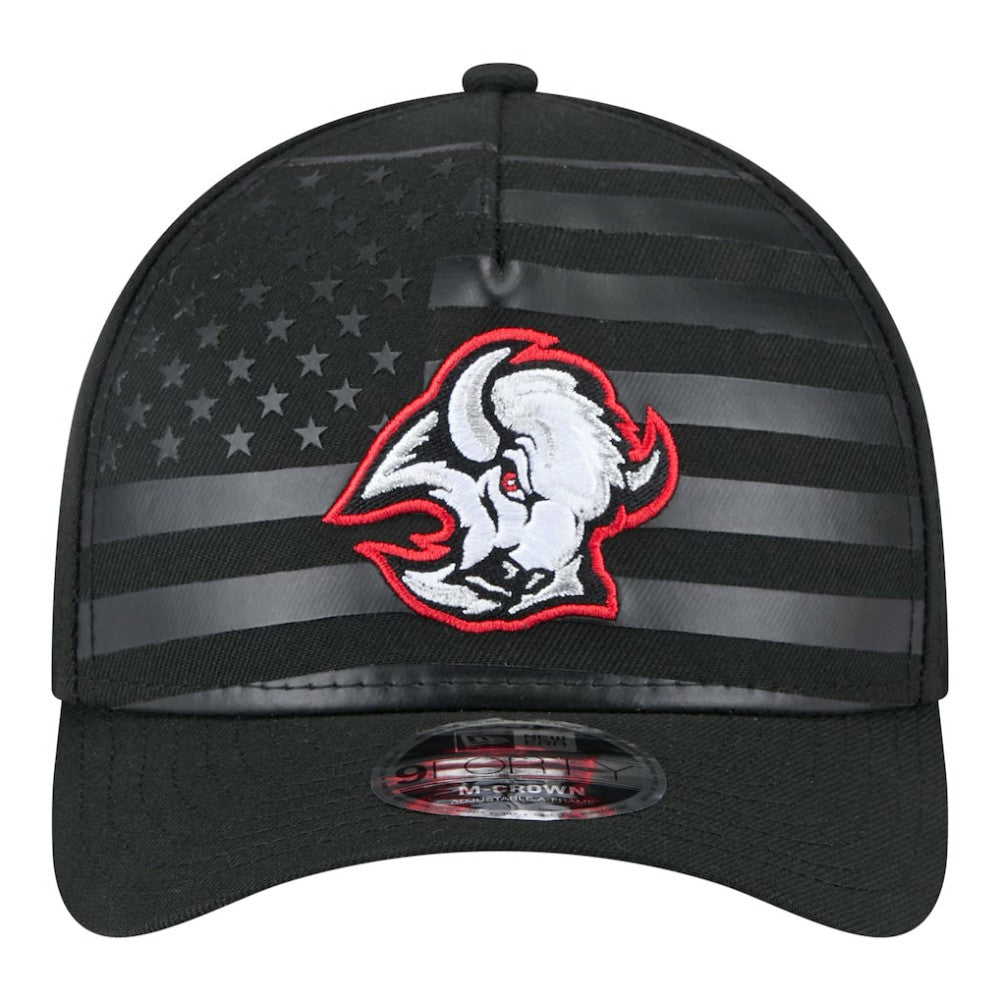 Buffalo Sabres New Era Game Day Stealth Flag 9FORTY A-Frame Adjustable Hat Discount