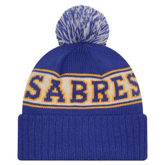 Buffalo Sabres New Era Retro Cuffed Knit Hat with Pom For Sale