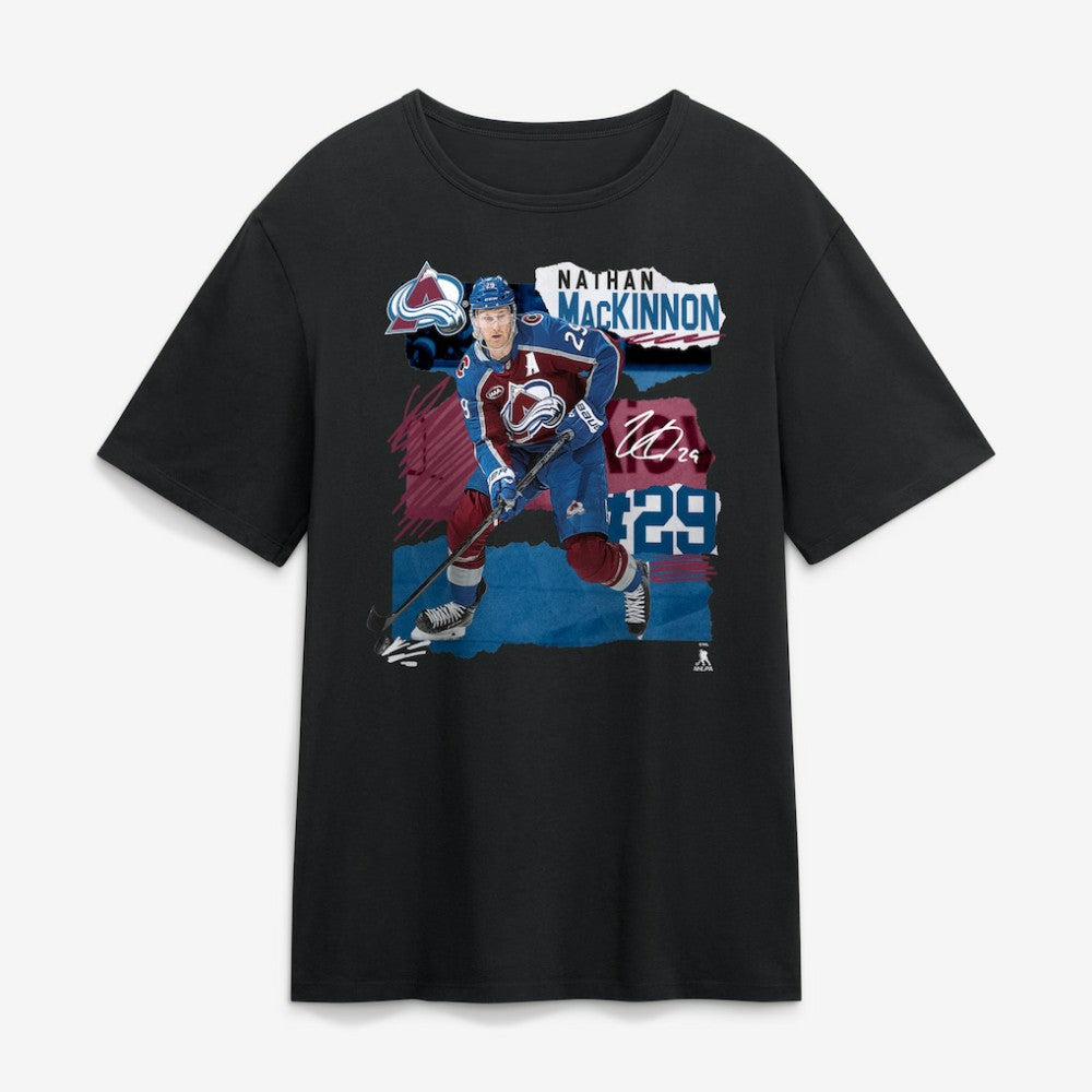 Nathan MacKinnon Colorado Avalanche Fresh Ice T-Shirt Discount