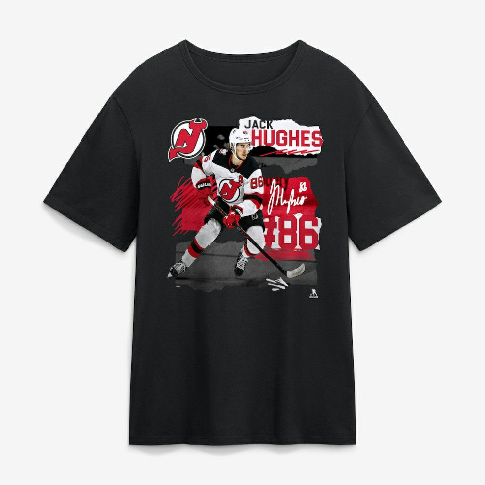 Jack Hughes New Jersey Devils Fresh Ice T-Shirt For Sale