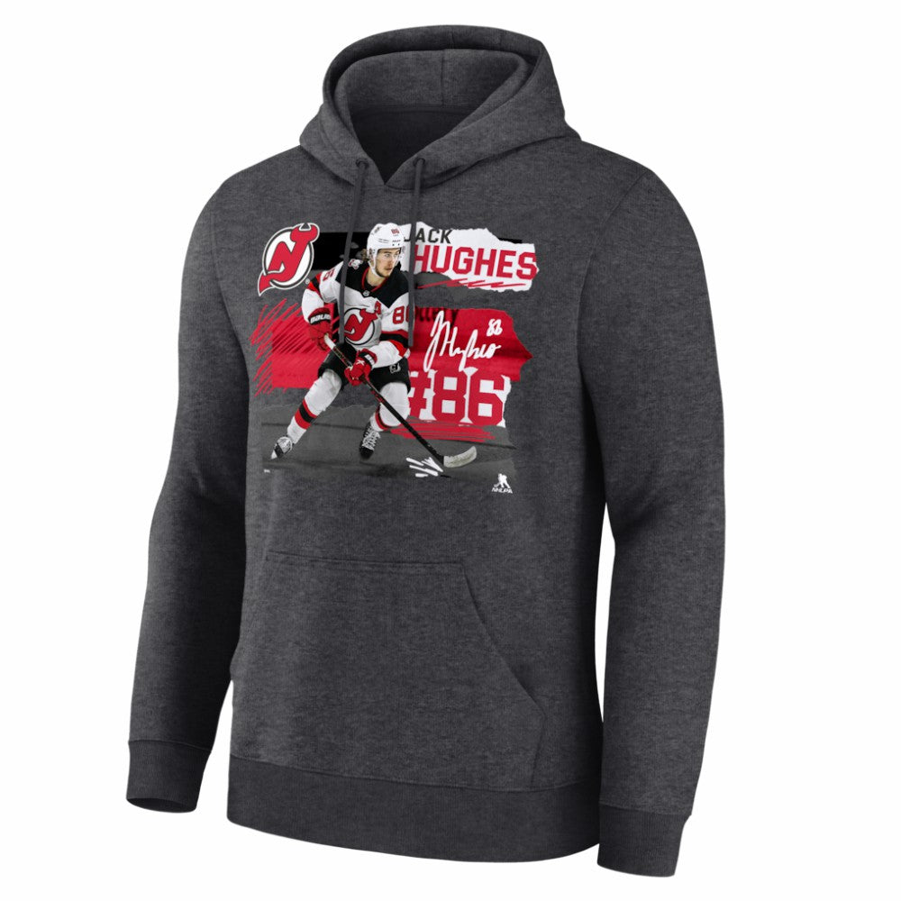 Jack Hughes New Jersey Devils Fresh Ice Hoodie Online