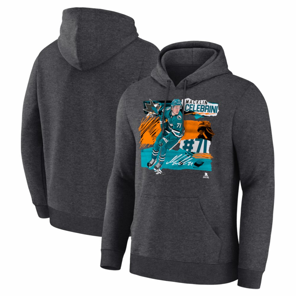 Macklin Celebrini San Jose Sharks Fresh Ice Hoodie Online