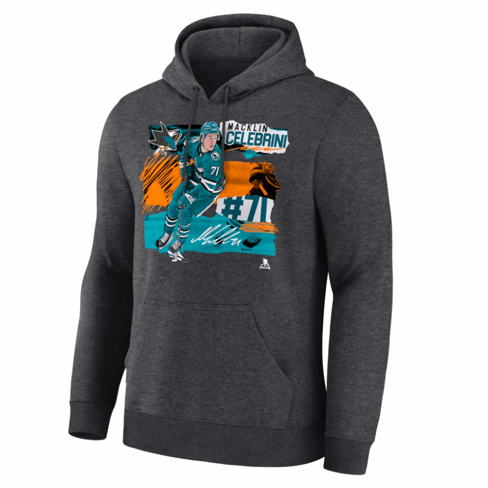 Macklin Celebrini San Jose Sharks Fresh Ice Hoodie Online