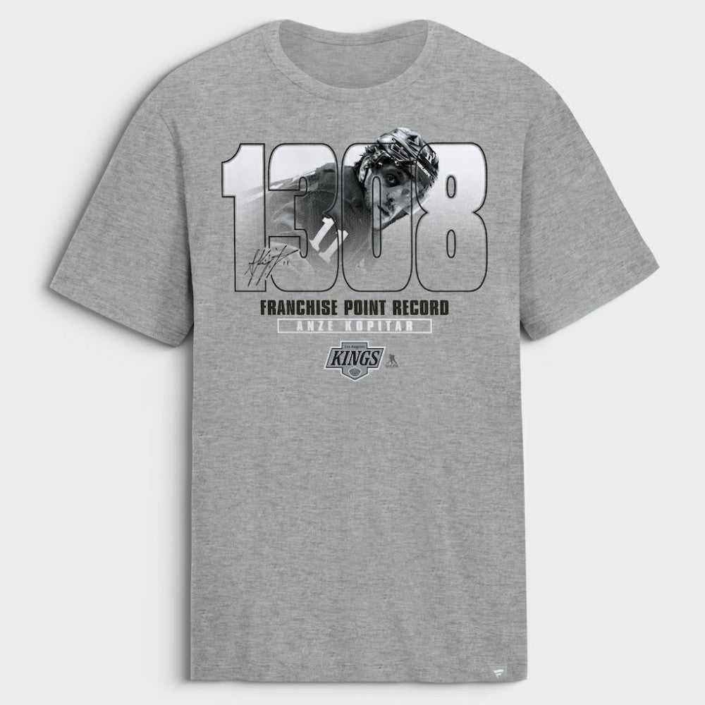 Anze Kopitar Los Angeles Kings Franchise Points Record T-Shirt Discount