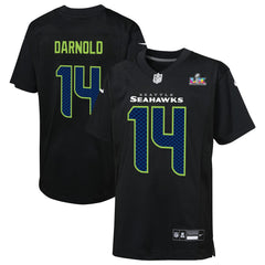 Seattle Seahawks Nike Sam Darnold  Youth Super Bowl LX Carbon Fashion Game Jersey