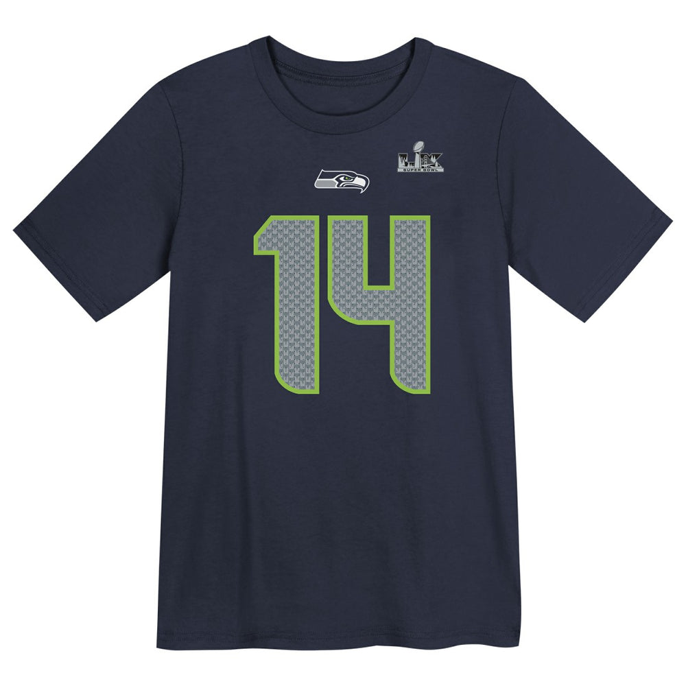 Seattle Seahawks Nike Sam Darnold  Preschool Super Bowl LX Name & Number T-Shirt