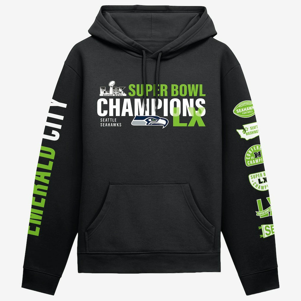 Seattle Seahawks Fanatics Super Bowl LX Champions Four Piece Hoodie