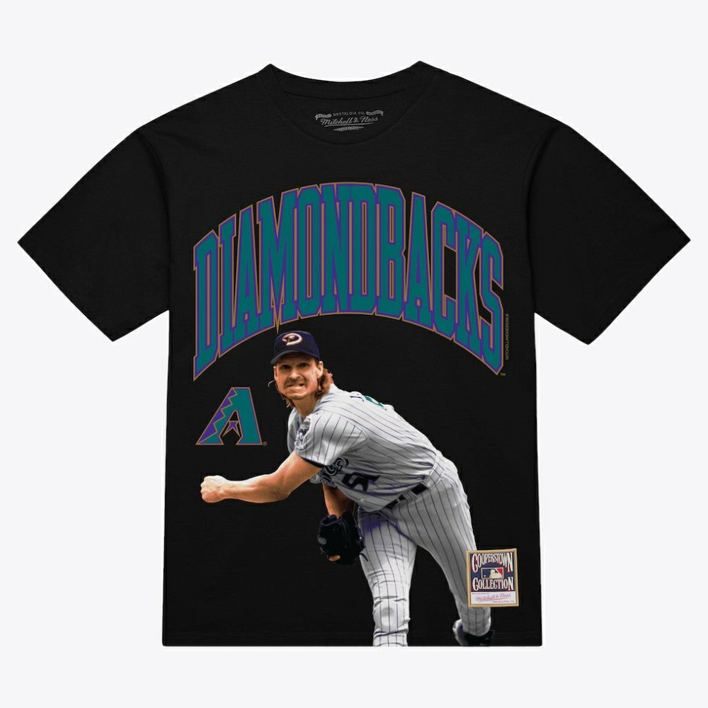 Randy Johnson Arizona Diamondbacks Mitchell & Ness Photo Arch Player Graphic T-Shirt | MLB Outlet