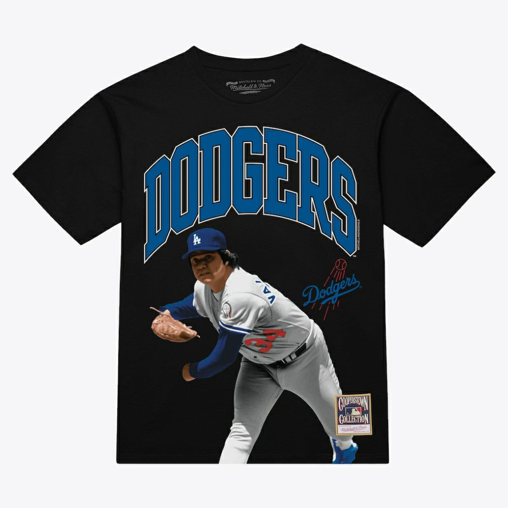 Fernando Valenzuela Los Angeles Dodgers Mitchell & Ness Photo Arch Player Graphic T-Shirt | MLB New