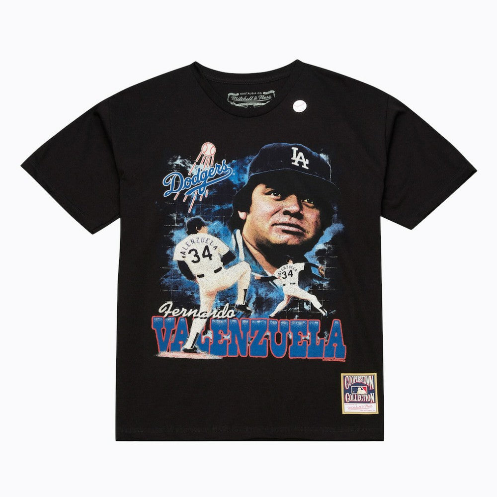 Fernando Valenzuela Los Angeles Dodgers Mitchell & Ness Legendary Collage Player T-Shirt | MLB Shop
