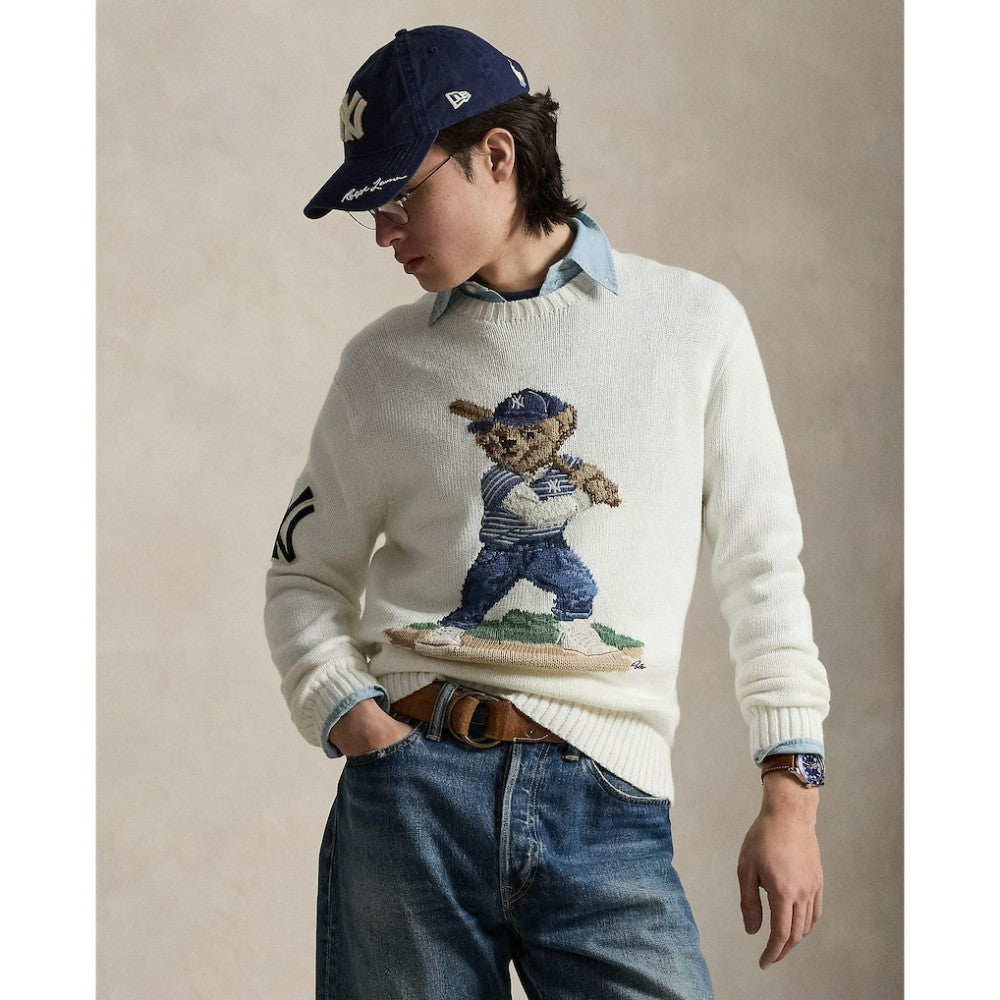 Yankees Polo Ralph Lauren Bear Sweater | MLB On Sale