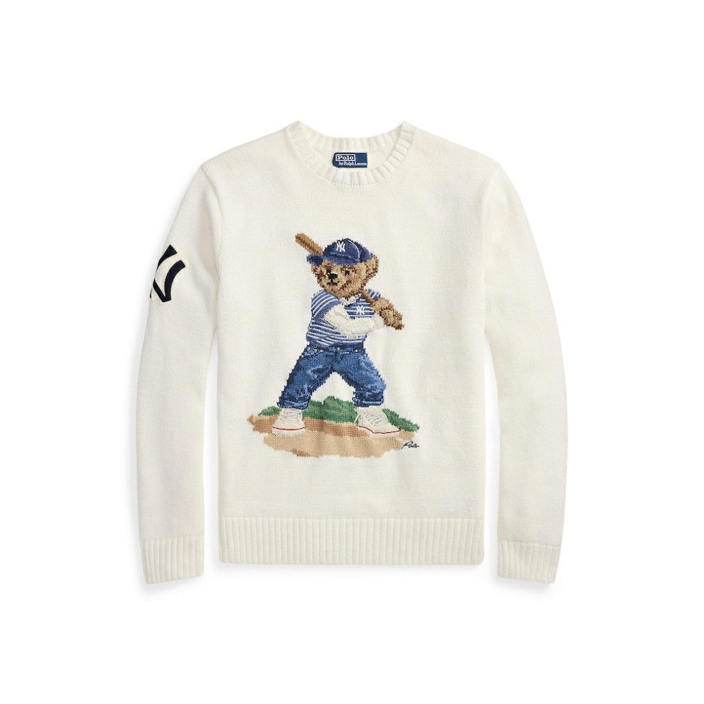 Yankees Polo Ralph Lauren Bear Sweater | MLB On Sale