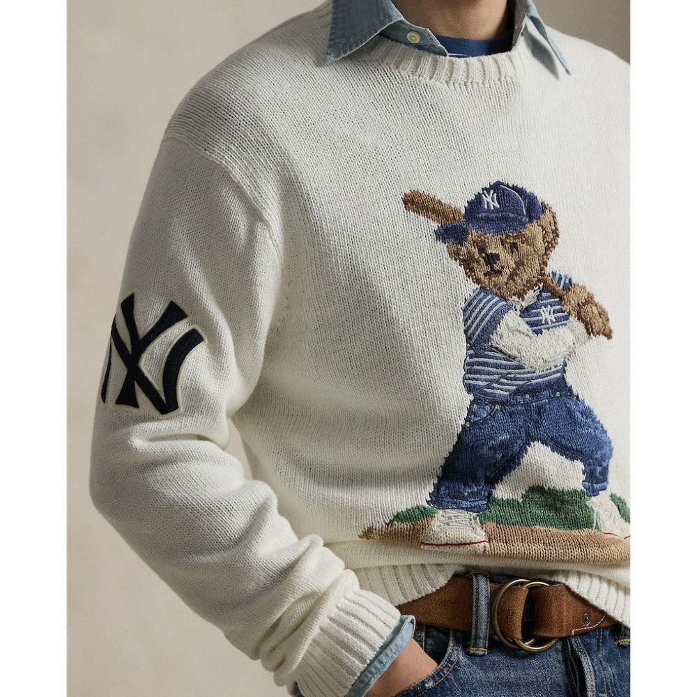 Yankees Polo Ralph Lauren Bear Sweater | MLB On Sale