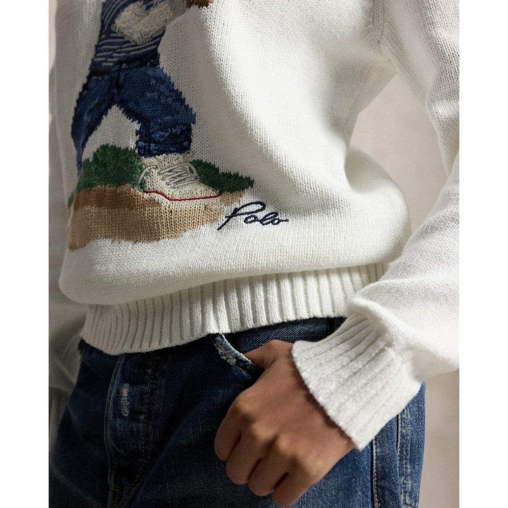 Yankees Polo Ralph Lauren Bear Sweater | MLB On Sale