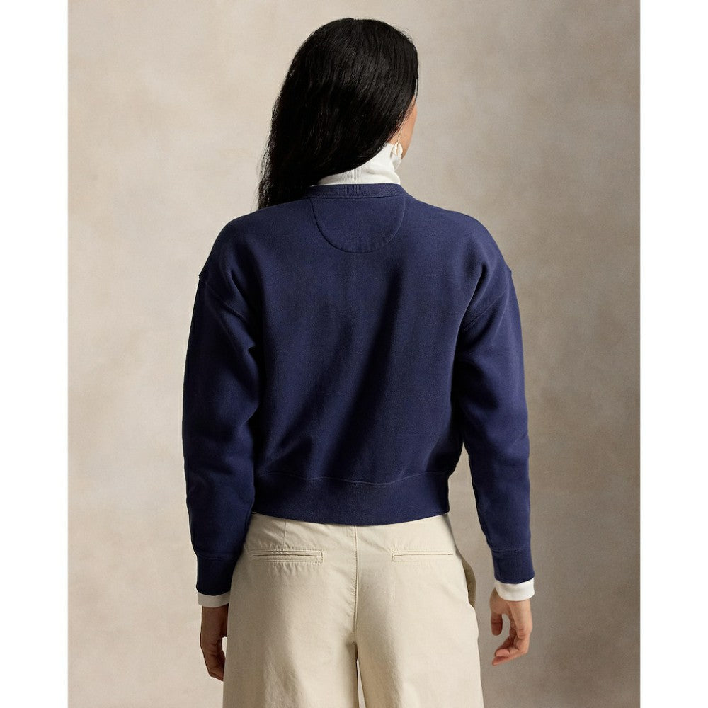 Yankees Polo Ralph Lauren Women's Seasonal Knit Full-Snap Cardigan | MLB For sale