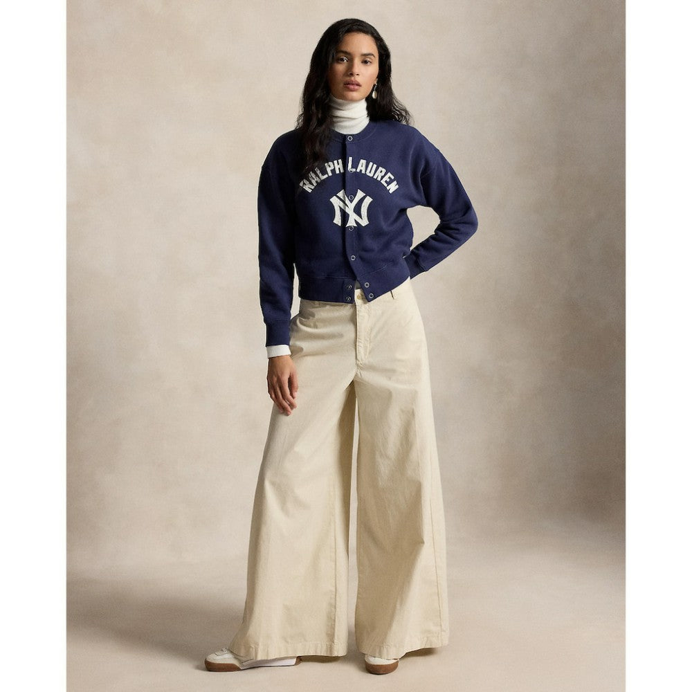 Yankees Polo Ralph Lauren Women's Seasonal Knit Full-Snap Cardigan | MLB For sale