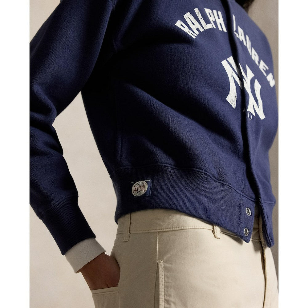 Yankees Polo Ralph Lauren Women's Seasonal Knit Full-Snap Cardigan | MLB For sale