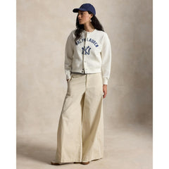 Yankees Polo Ralph Lauren Women's Seasonal Knit Full-Snap Cardigan | MLB Near me