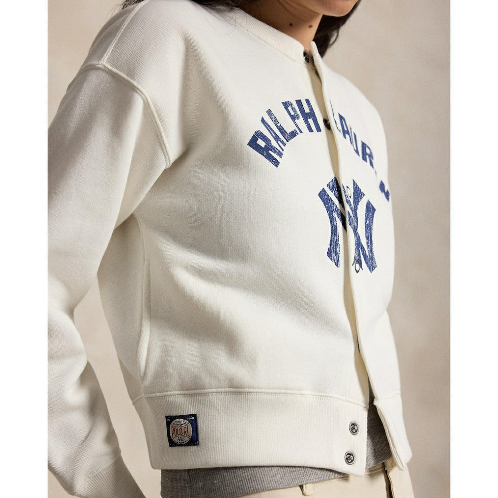 Yankees Polo Ralph Lauren Women's Seasonal Knit Full-Snap Cardigan | MLB Near me
