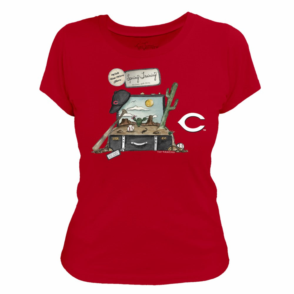Cincinnati Reds Tiny Turnip Women's 2026 Spring Training T-Shirt | MLB Sale
