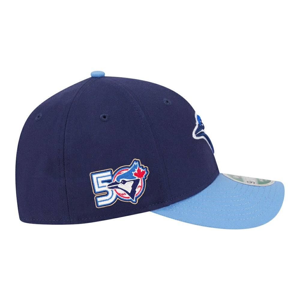 Toronto Blue Jays New Era 50th Season Player Replica Side Patch 9FORTY Adjustable Hat | MLB Discount