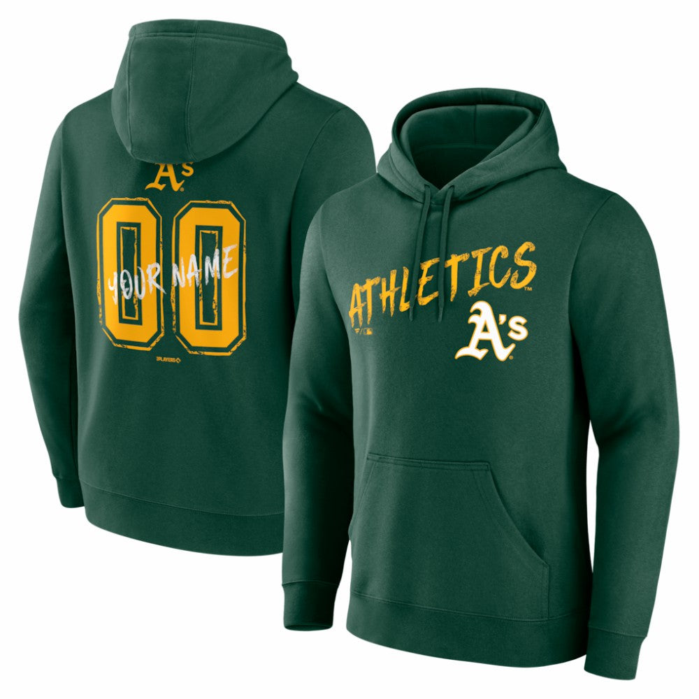 Athletics  Hustle Personalized Name & Number Hoodie | MLB For sale