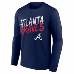 Atlanta Braves  Hustle Personalized Name & Number Long Sleeve T-Shirt | MLB Sale