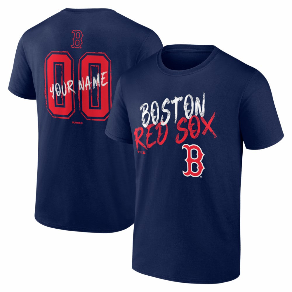 Boston Red Sox  Hustle Personalized Name & Number T-Shirt | MLB Shop