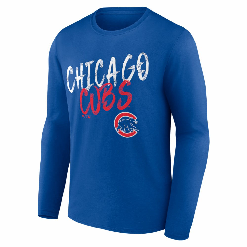 Chicago Cubs  Hustle Personalized Name & Number Long Sleeve T-Shirt | MLB Near me