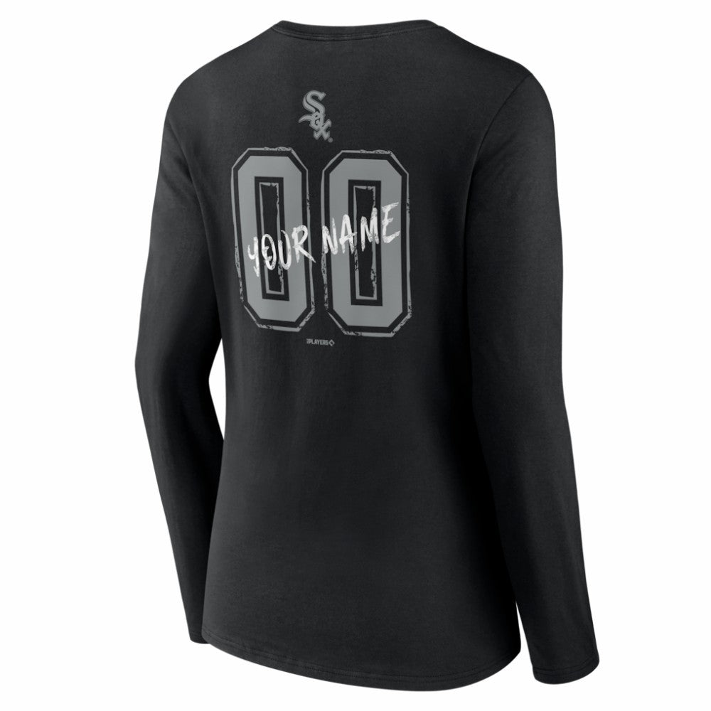 Chicago White Sox Women's Hustle Personalized Name & Number Long Sleeve V-Neck T-Shirt | MLB For sale