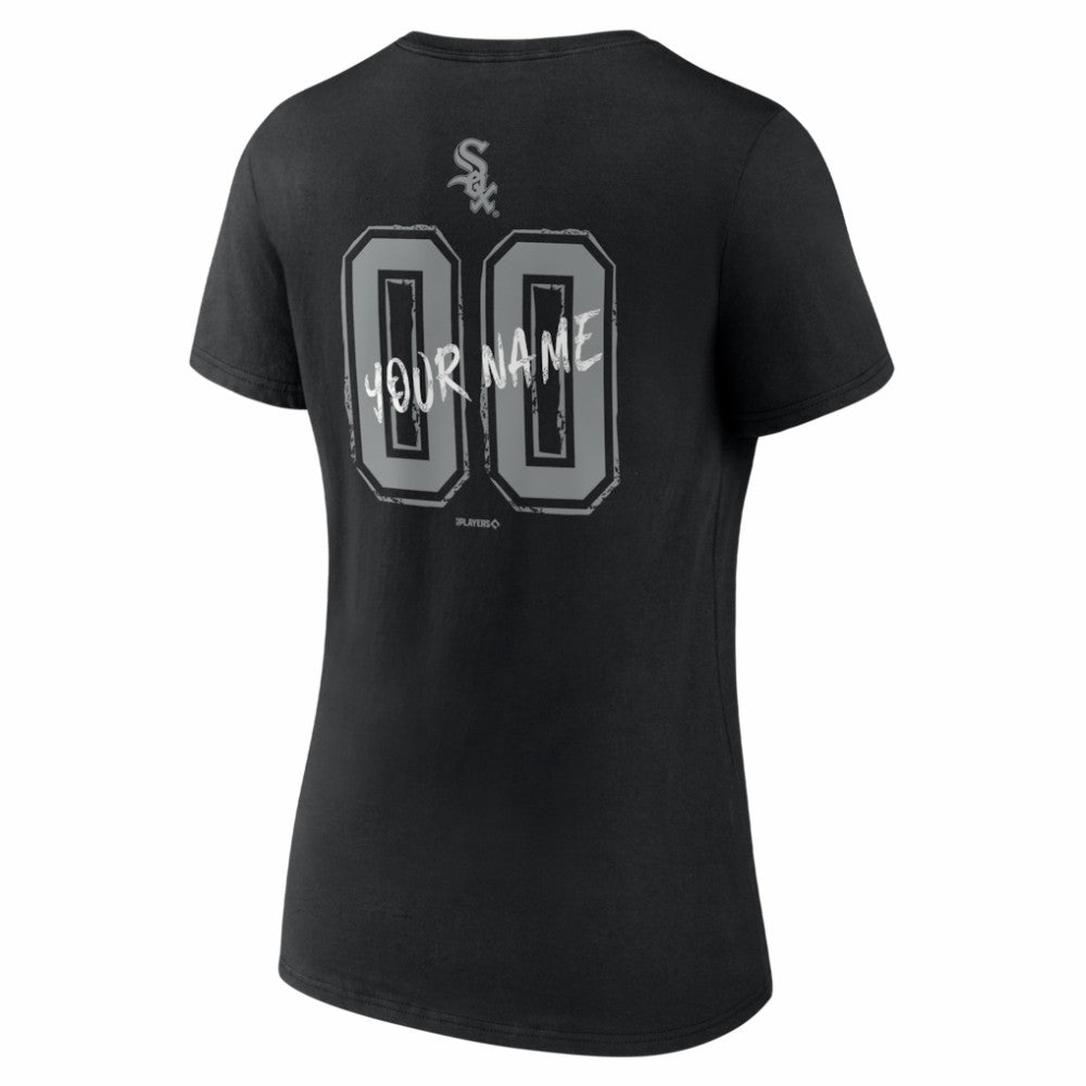 Chicago White Sox Women's Hustle Personalized Name & Number V-Neck T-Shirt | MLB Discount