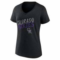 Colorado Rockies Women's Hustle Personalized Name & Number V-Neck T-Shirt | MLB On Sale