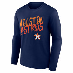 Houston Astros  Hustle Personalized Name & Number Long Sleeve T-Shirt | MLB New