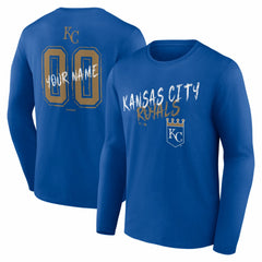 Kansas City Royals  Hustle Personalized Name & Number Long Sleeve T-Shirt | MLB Outlet