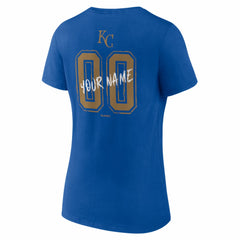 Kansas City Royals Women's Hustle Personalized Name & Number V-Neck T-Shirt | MLB US