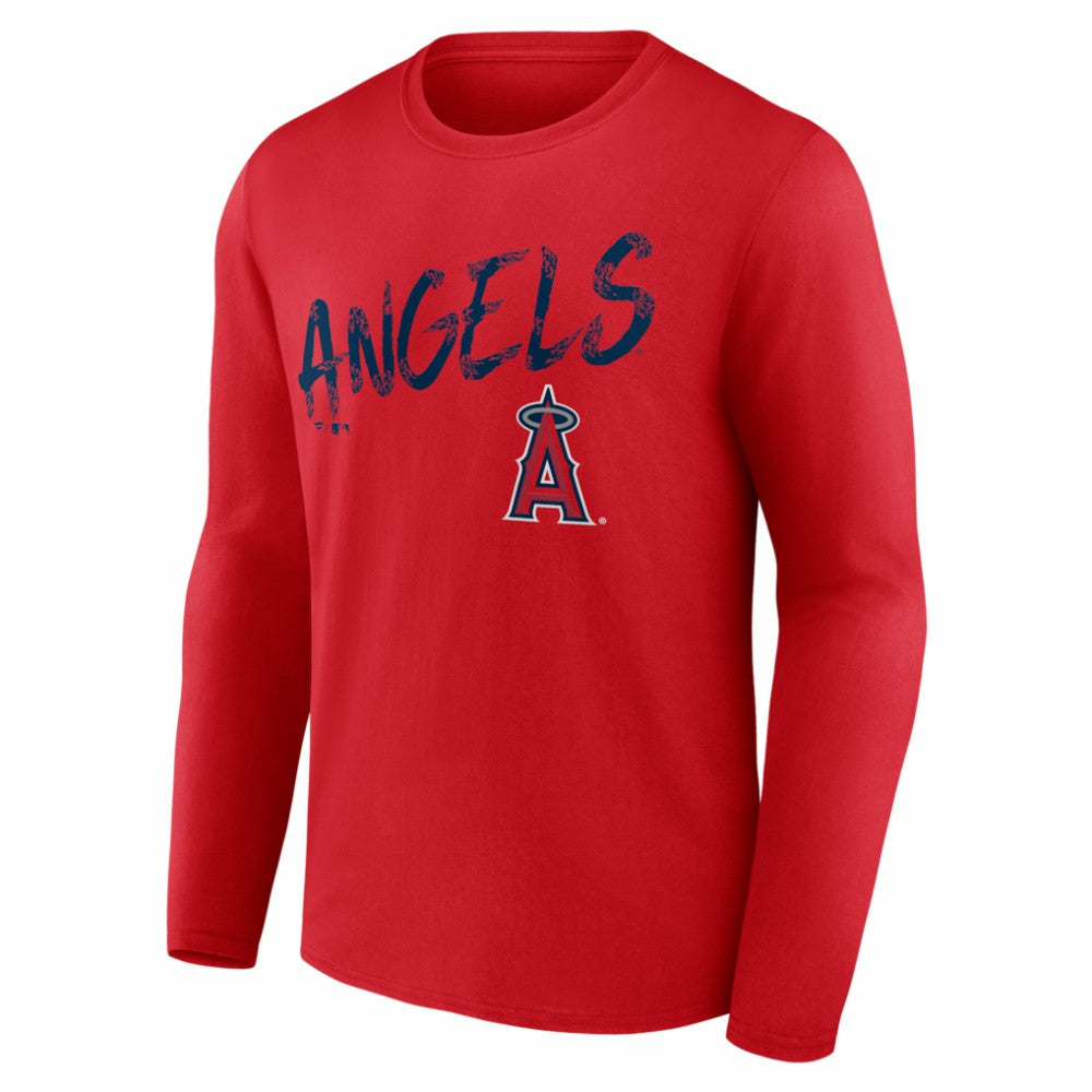 Los Angeles Angels  Hustle Personalized Name & Number Long Sleeve T-Shirt | MLB Sale