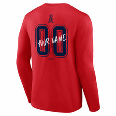 Los Angeles Angels  Hustle Personalized Name & Number Long Sleeve T-Shirt | MLB Sale