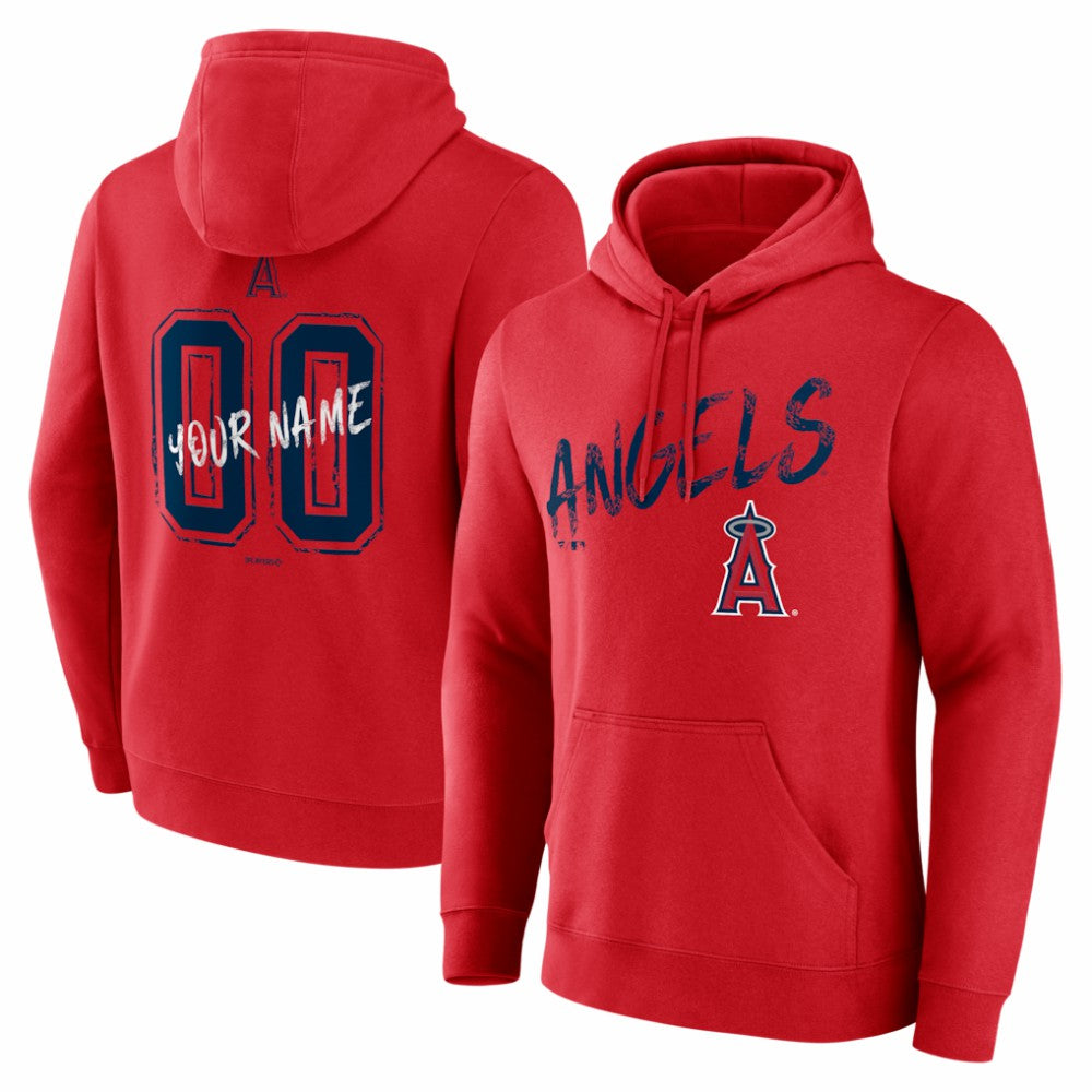 Los Angeles Angels  Hustle Personalized Name & Number Hoodie | MLB Discount
