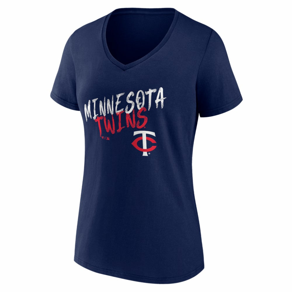 Minnesota Twins Women's Hustle Personalized Name & Number V-Neck T-Shirt | MLB Sale
