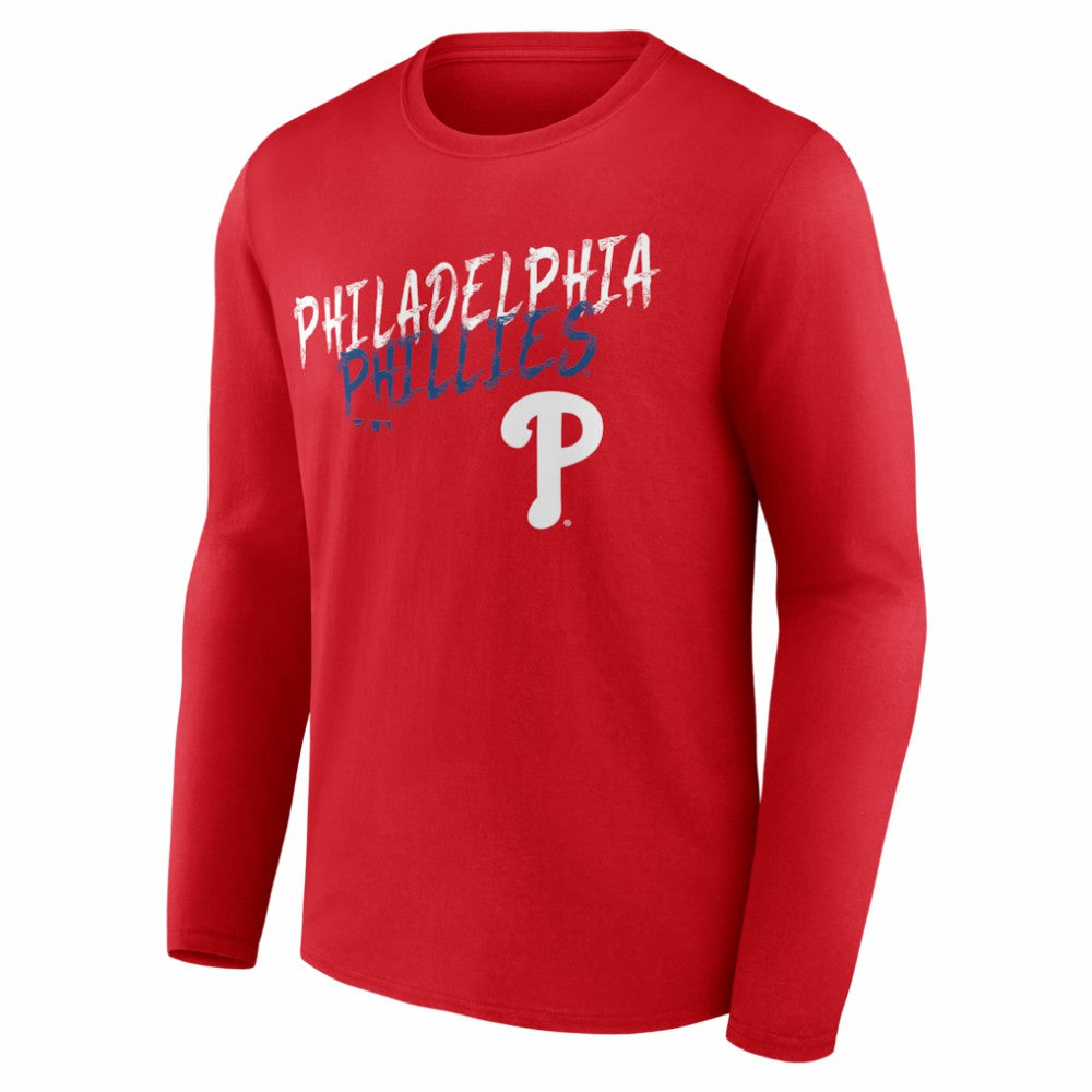 Philadelphia Phillies  Hustle Personalized Name & Number Long Sleeve T-Shirt | MLB On Sale