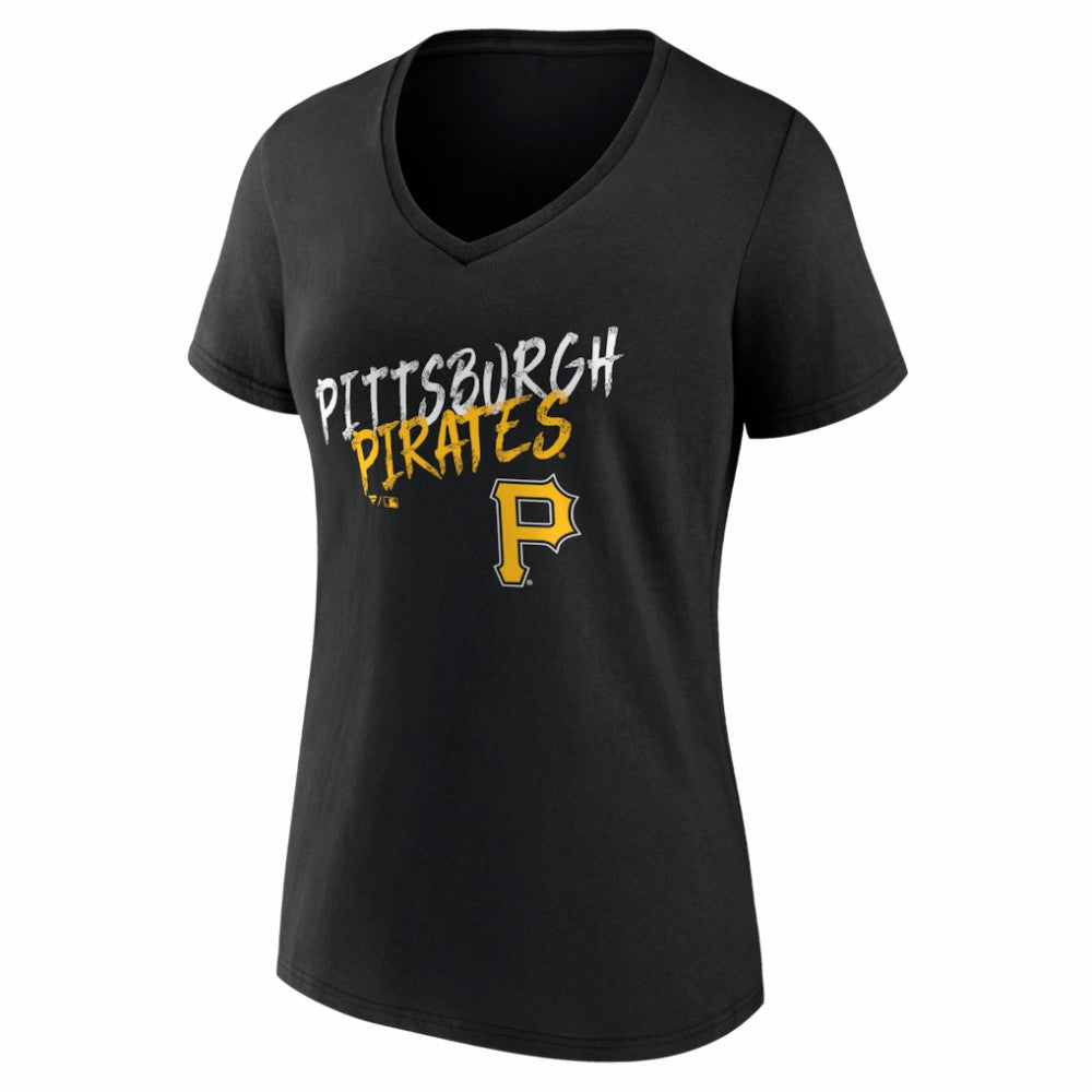 Pittsburgh Pirates Women's Hustle Personalized Name & Number V-Neck T-Shirt | MLB For sale