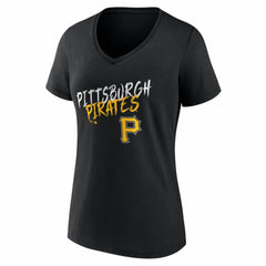 Pittsburgh Pirates Women's Hustle Personalized Name & Number V-Neck T-Shirt | MLB For sale