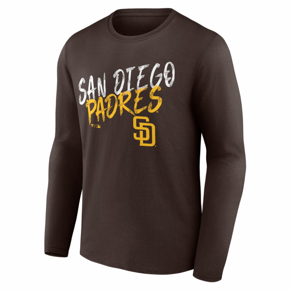San Diego Padres  Hustle Personalized Name & Number Long Sleeve T-Shirt | MLB Shop