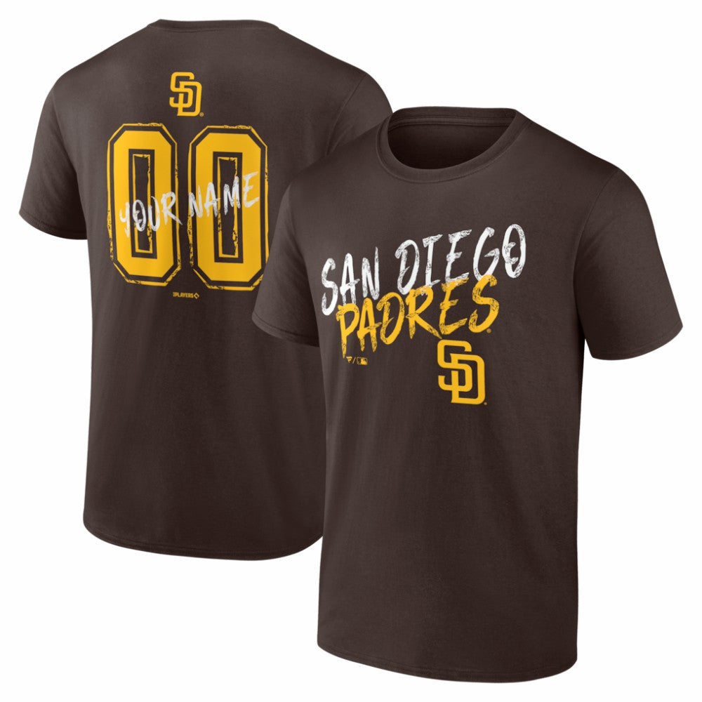 San Diego Padres  Hustle Personalized Name & Number T-Shirt | MLB Discount