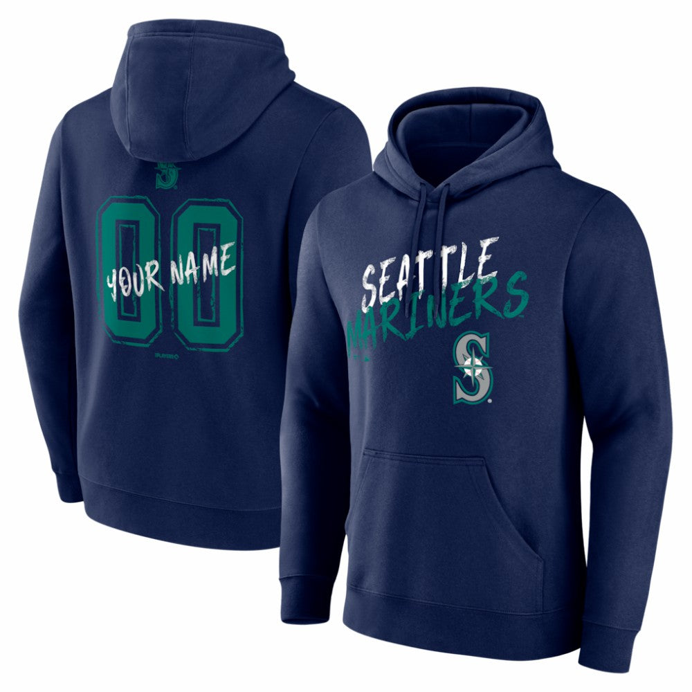 Seattle Mariners  Hustle Personalized Name & Number Hoodie | MLB On Sale